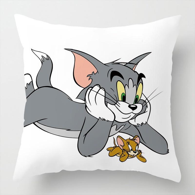 Cartoon Gift Pillow Sofa Bay Window Linen Cushion Cover