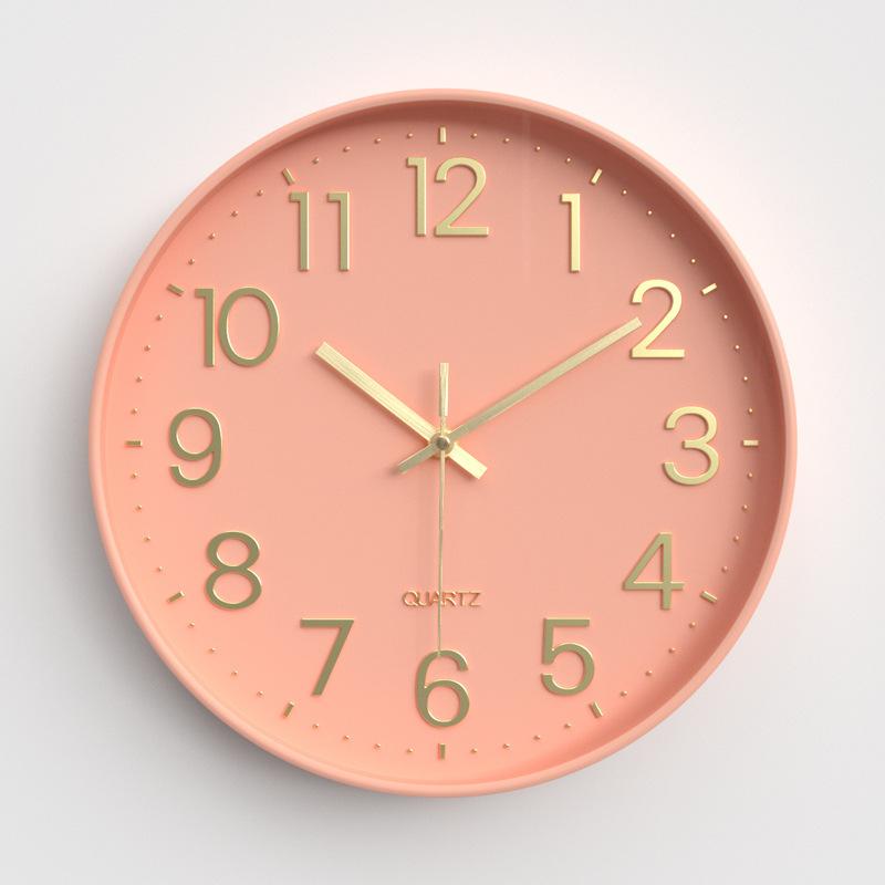 Home Clocks Living Room Wall Clock Bedroom Silent Wall Clock Modern Simple Round Quartz Clock 30CM