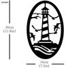 Metal Lighthouse Wall Decor Nautical Theme