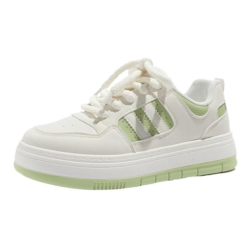 Women's White Shoes with Skirt Spring and Autumn Sneakers Chic Trendy All-Match Niche Platform Sneakers
