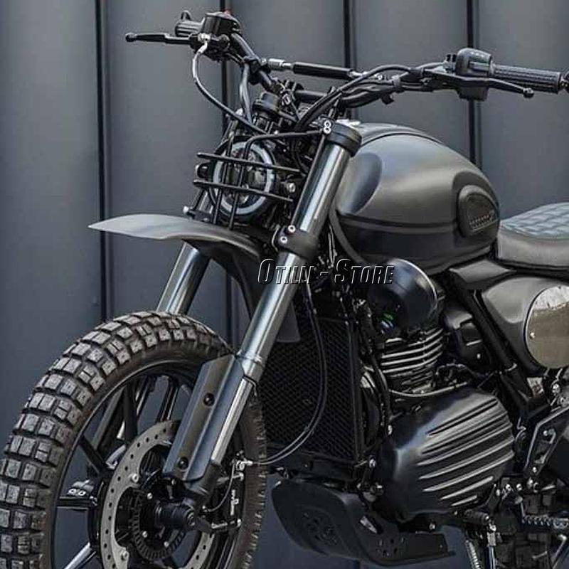 Motorcycle Accessories For Scrambler 400X SCRAMBLER 400 X 2024 2025 Black New Front High Mudguard Fender Cover