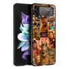 A-Alf TV Series Black Phone Case For Samsung ZFlip7 ZFlip6 ZFlip5 ZFlip4 ZFlip3 5G Hard Protective Galaxy Z Flip 3 4 5 6 7