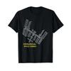 International Space Station Satellite Hand Drawn T Shirt Vintage Washed Designer Clothes Slightly Stretched Streetwear