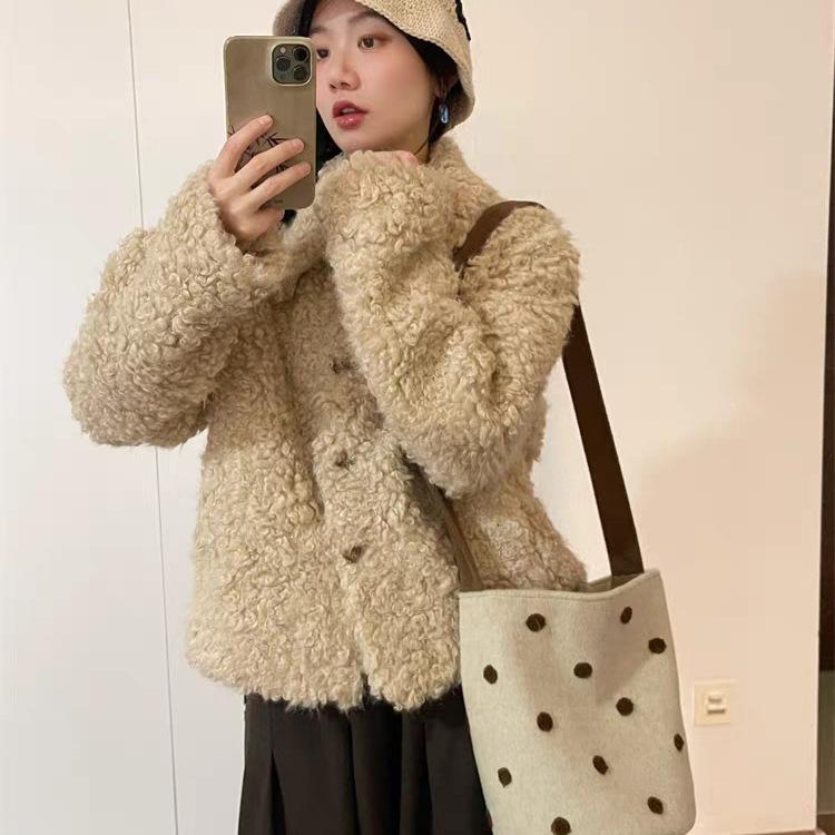 Bubble Tea Polka Dot Bucket Bag Polka Dot Bag New Niche Design Shoulder Messenger Bag Commuter Bag Women