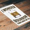 Vintage Bourbon Metal Tin Sign 12x8 Inch Home Bar Decor Pub Wall Art Rustic Garage Man Cave Unique Gift