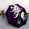 Jack Skellington, Halloween Themed Automatic Opening and Closing Umbrella, Brightly Colored 8-rib Portable Umbrella, Suitable for Men and Wo