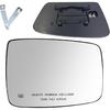 For Dodge Ram 1500/2500 Passenger Side Heated Mirror Glass | 2009-2018 Truck Mirror Replacement | Convex Design + Built-In Heater | Easy Tall