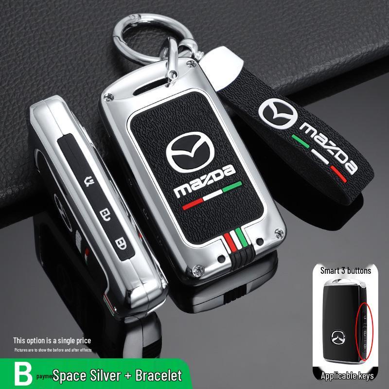 2024 Mazda Key Case for Axela, CX-5, CX-50, CX-4, Atenza; Fits Two-Button Models