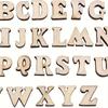 100Pcs Mixed Wooden A Z Letters  Wooden Numbers Letters Wood Letters for DIY Craft Wedding Party Home Decoration(English Letter)