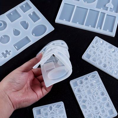 1PCS DIYCrystal Epoxy Handmade Jewelry Silicone Mold with Hole