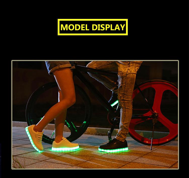 Unisex boty s LED osvětlením: Svítící tenisky s USB nabíjením