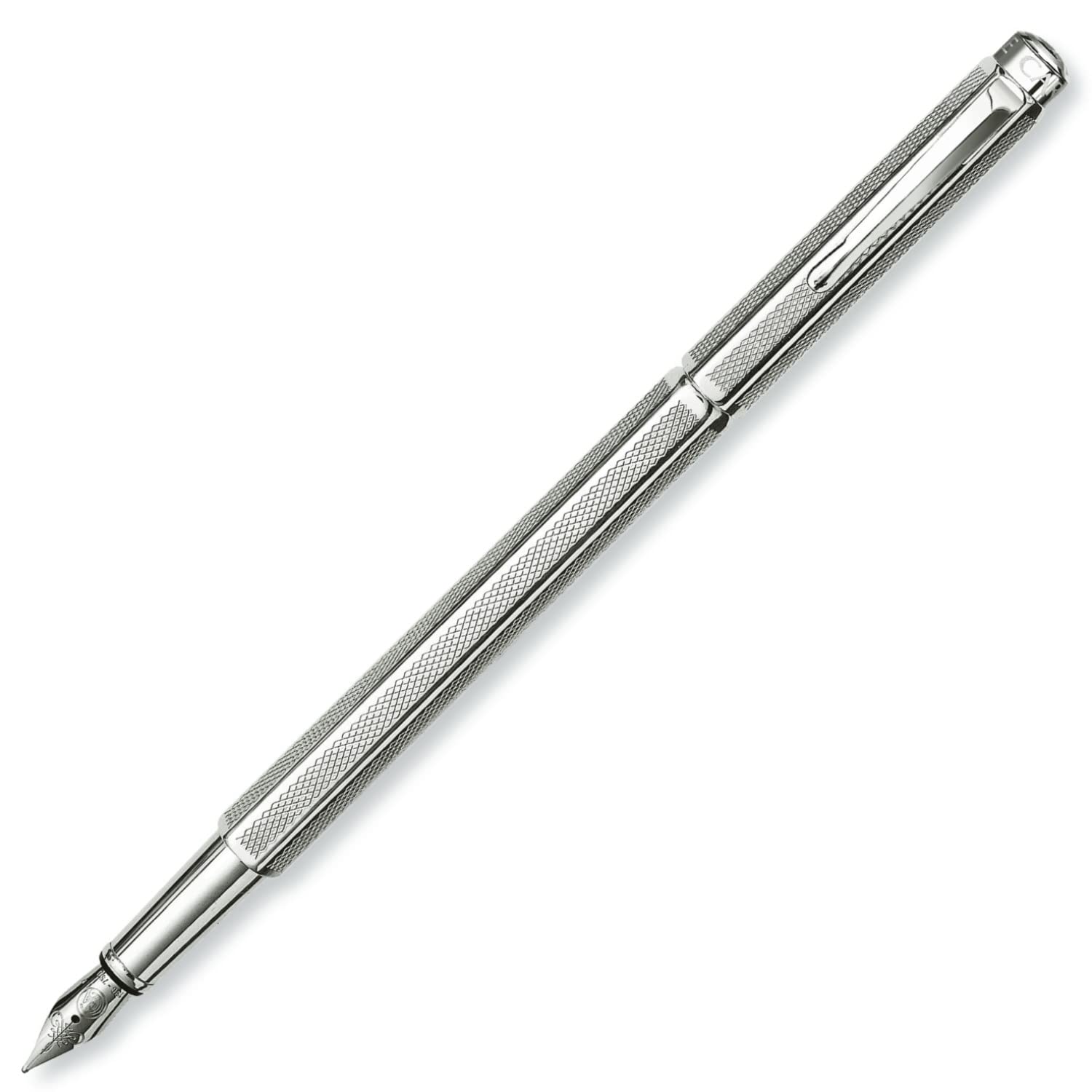 

CARAN Ecridor Retro Silver Fountain Fine Officially Imported D ACHE Pen, Nib, 0958-475,