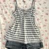 TrendHub Women's Suspenders Stripe Pattern Casual Y2K Retro Harajuku Fashion New Street Punk Sweet Hip Hop Cute Hottie Baby Crop Tops Emo
