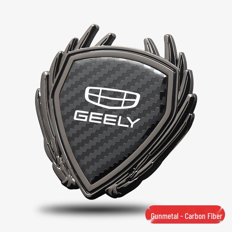 Metal Badge Side Window Logo Sticker for Geely 4th Gen Emgrand GS/GL/Binyue L Car