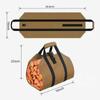 Firewood Carrier Wood Carring Bag with Handles Durable Waxed Canvas Log Carrier Large Log Tote Bag Firewood Holder for Camping Indoor 39 X 16 Inch