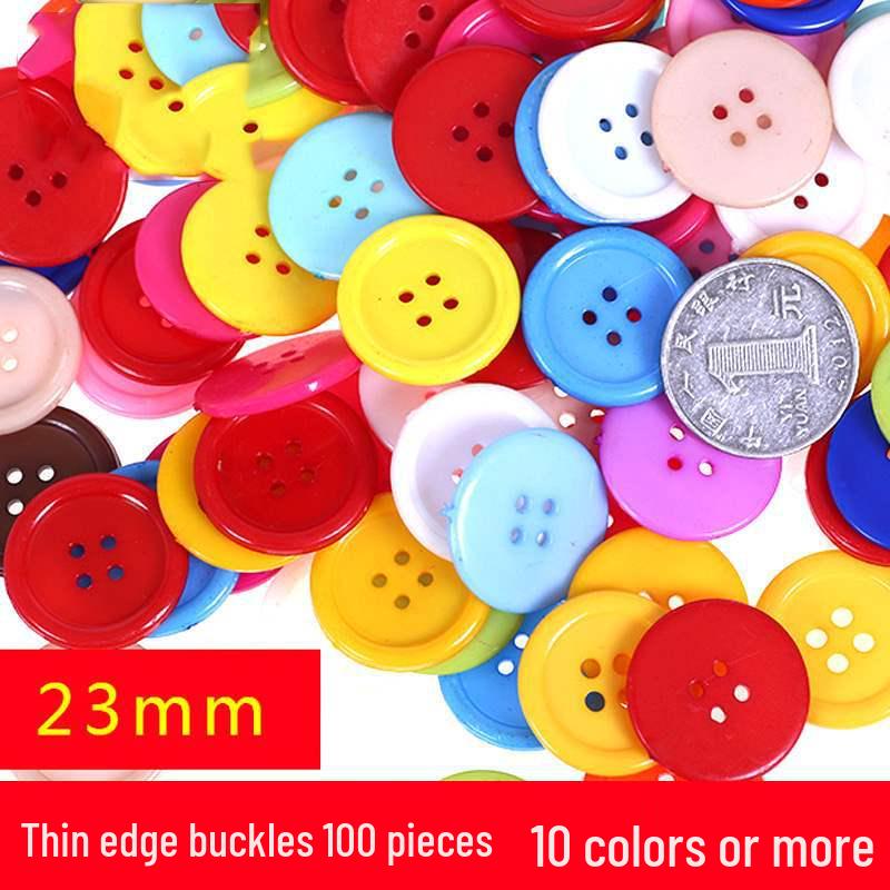 Colorful Resin Buttons for Kids' Creative DIY Projects and Pasting Painting