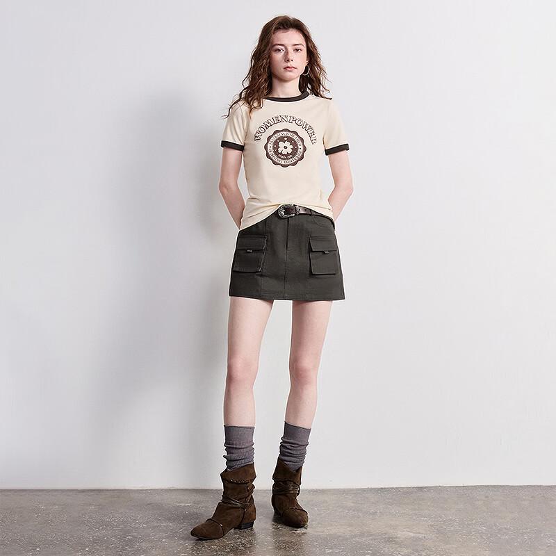 Chuyu Women's Cooling Lyocell Cotton Slim-fit T-Shirt