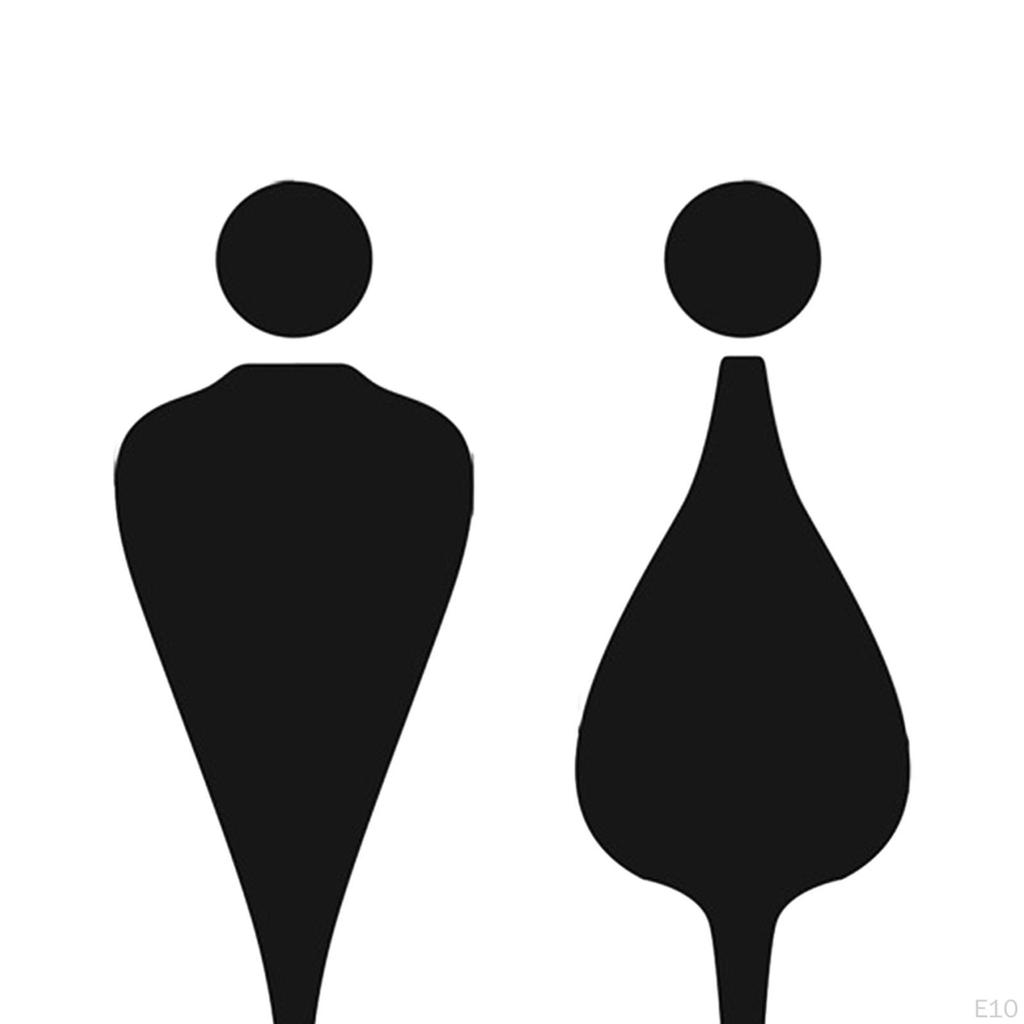 3D Značka toalety, Symboly, Značení, Identifikační dveře