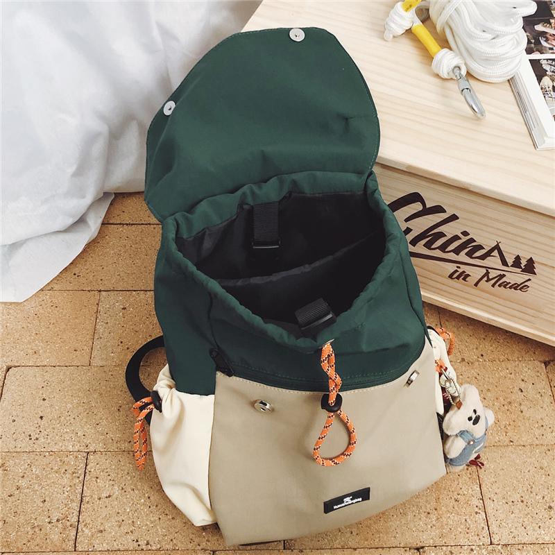 Compact Drawstring Backpack for Women and Men Lightweight Nylon Outdoor Travel Bag