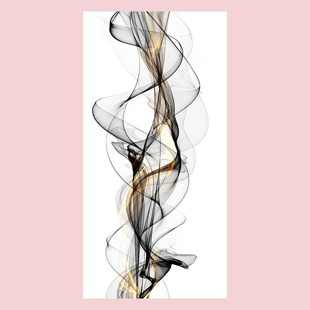 

Современное скандинавское абстрактное настенное искусство с чернилами, холст, живопись, золото и черный, универсальные ленточные постеры, принты, картина для декора гостиной 20x40cm