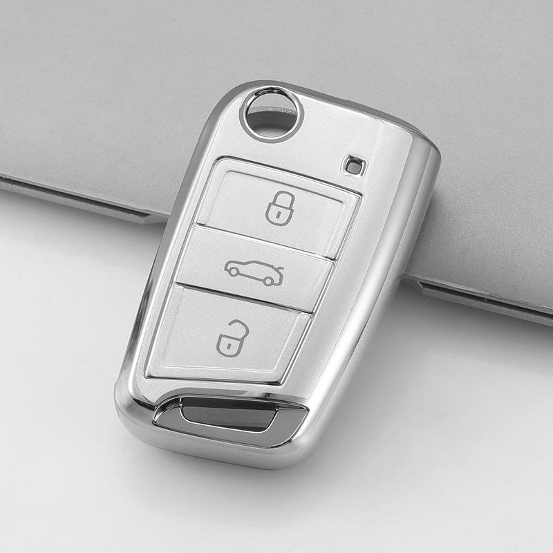 Volkswagen, BYD, Changan, Geely, Baojun Sandfärgad Bilnyckel Fodral - Nya Modeller Finns