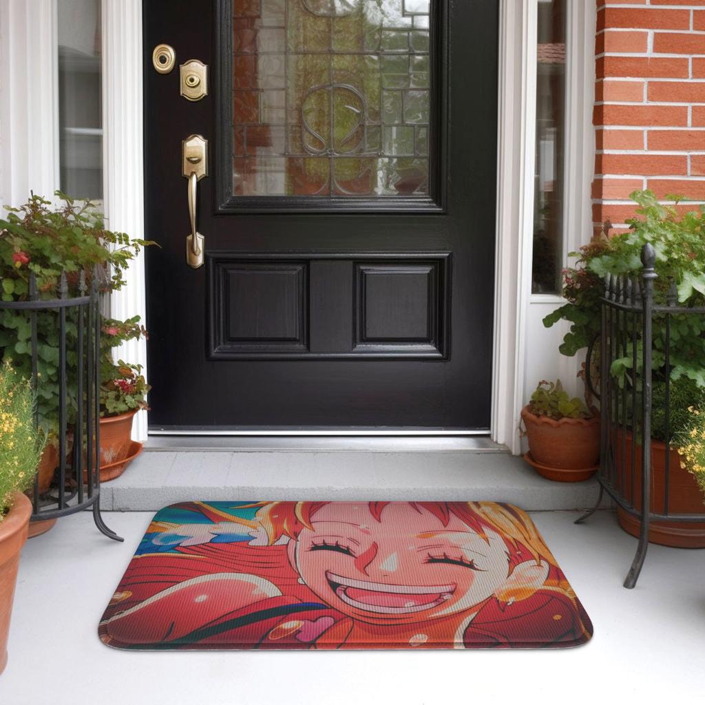 Custom Nami Doormat Anti-Slip Entrance Welcome Kitchen Bath Floor Door Mat One P-Pieces Toilet Living Room Carpet Rug