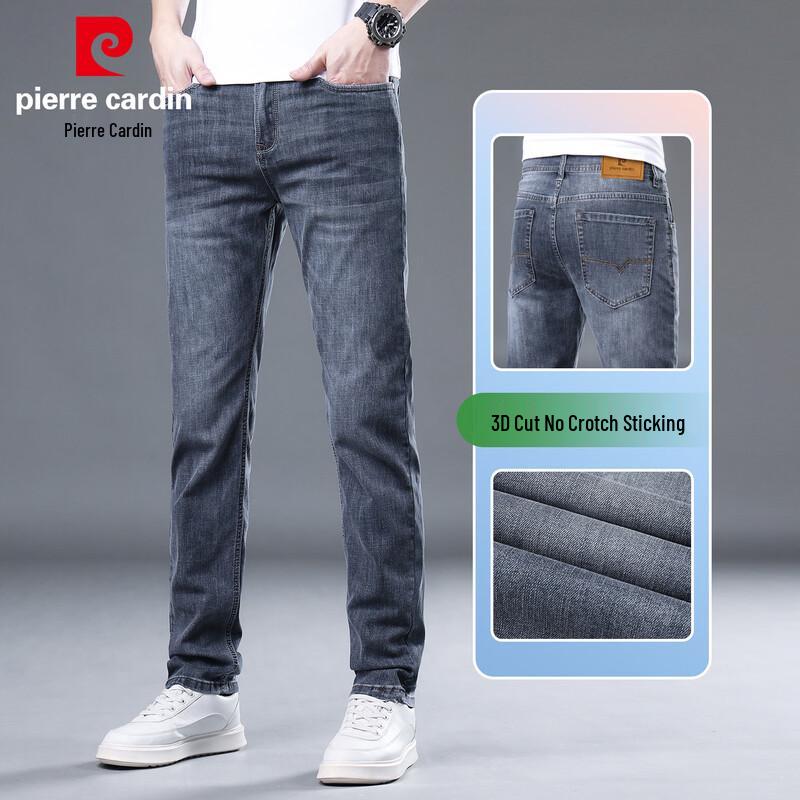 Pierre Cardin Jeans Uomo Dritti Slim Elasticizzati