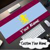 Custom Name Mouse Pad Football Villa Design Mouse Pad, Gaming Mouse Pad, Keyboard Pad, Desk Decor for Computer Notebook Fan Birthday Gift