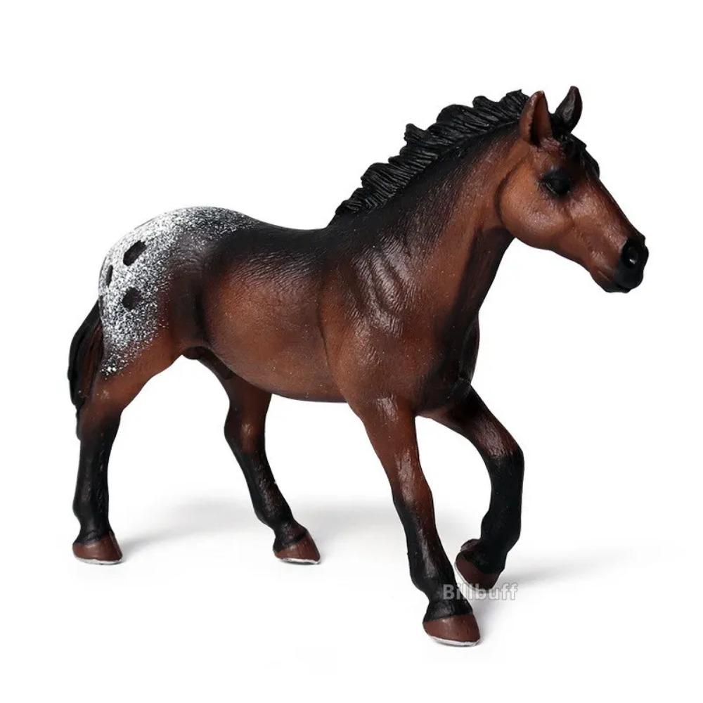 Model Cursă de Cai DIY Călăreț Animal de Fermă Figurine Figurine Acțiune și Jucărie Jucării Emulație ABS pentru Copii Cadou de Crăciun Aniversare