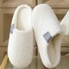 Fashion Pmoiste Felt Living Room Shoes Men and Women Soft Warm TPR Cushion Memory Foam House Slippers Winter Indoor High-quality