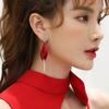 Female Long Tassel Petal Earrings