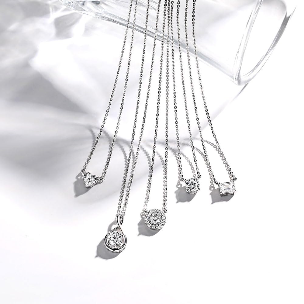 Platinum Diamond Necklace for Single Infinity Perfect for Gift Wrapping Included [FANCIME] Women, Stone, 0.3ct, Lab-Grown (DEF/VS), Motif, Pt950,