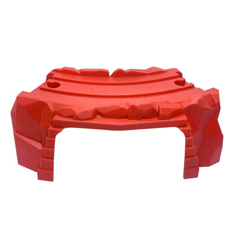Bulk Train Track Scene Accessories Red Curved Bridge Pier Assembly Game Compatible with Electric Train Boys' Toys S29-7