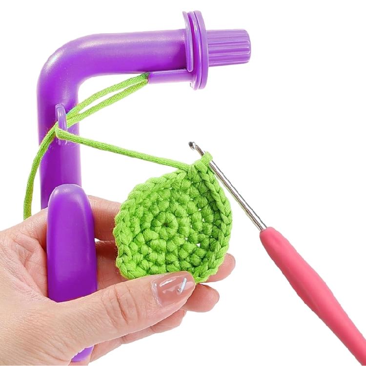 Outil de démarrage au crochet pour débutants Ensemble de crochets multifonctionnel Portable en plastique Pour l'artisanat au tricot