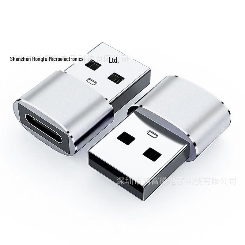Adaptér nabíjecího a datového kabelu PD s konektorem Type-C na USB 2.0 (samec-samice) s audio převodníkem portu USB-C