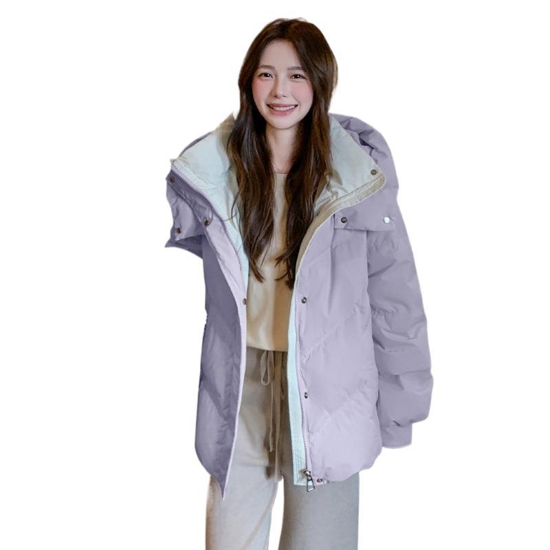 Foreign style light down jacket women's winter 2024 new design sense niche small warm jacket women's cotton jacket