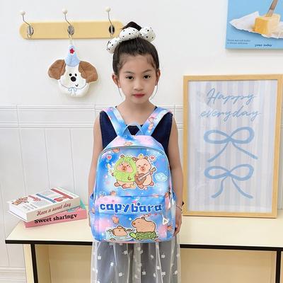 School Bag New School Bag Kapibara Cute Cartoon Bag Casual Snack Backpack