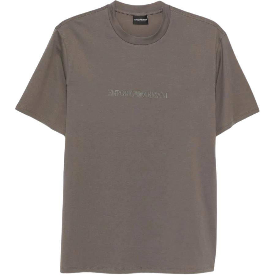 

Emporio Armani SS26 Logo Detail Cotton Crew Neck Short Sleeve T-Shirt Men tops EM004583-AF13669-M8361 S