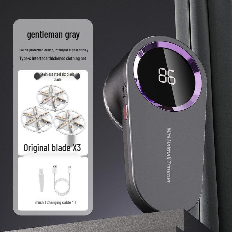 Levapelucchi Digitale per Vestiti con Display - Rasoio Domestico per Pelucchi e Peli.