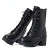 Winter Boots Women Genuine Leather Military Boots Women Snow Shoes Rubber Wool Marton Boots