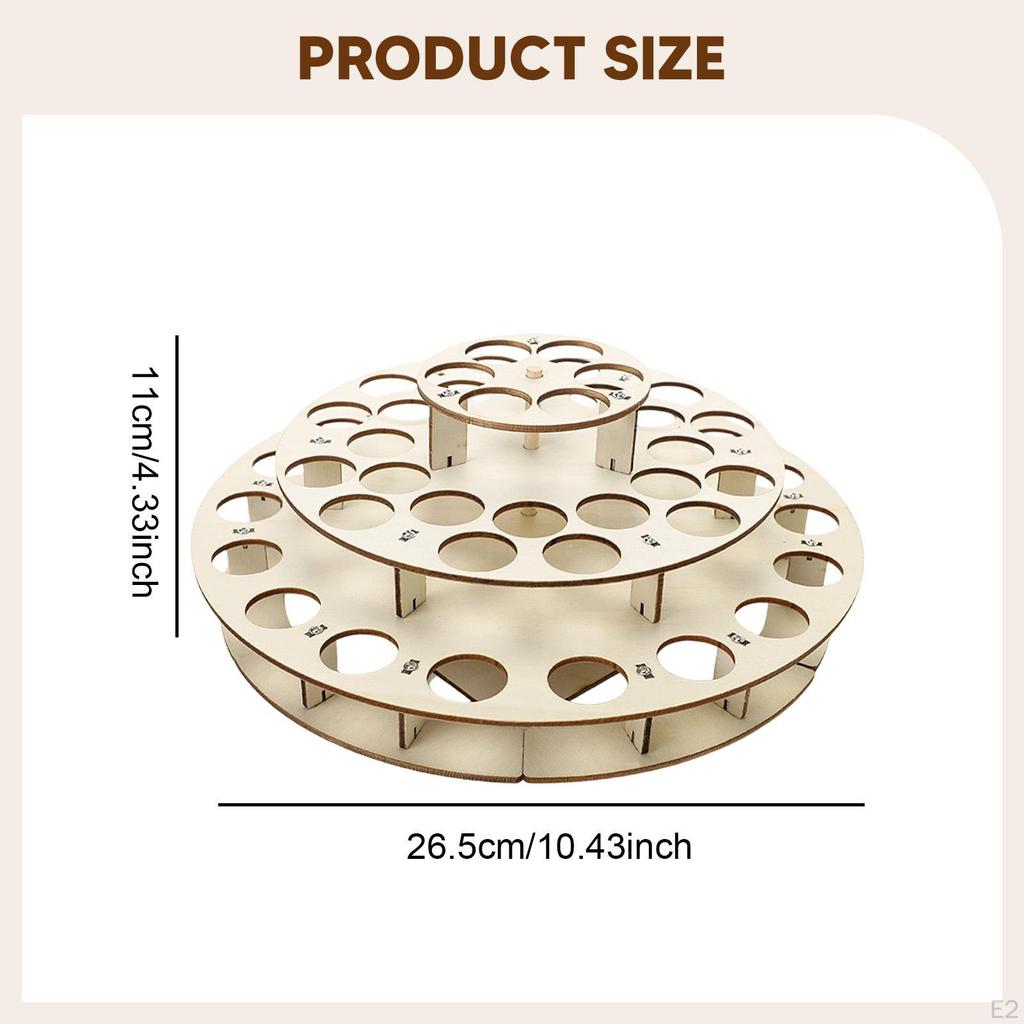 Craft Paint Holder for Acrylic Paints Space Saving 48 Slots Organizer Storage Stand