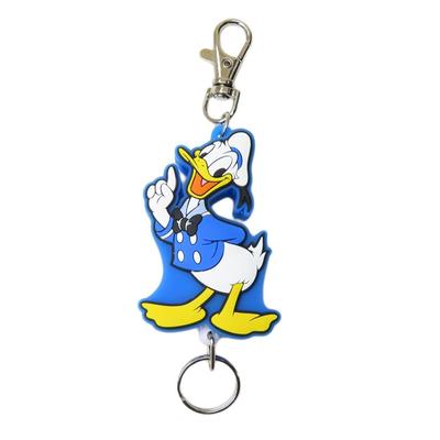 SK Japan Disney Rubber Reel Keychain Donald Duck 16538