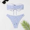 2023 Floral Print Cross-Strap Women's Two-Piece Bikini