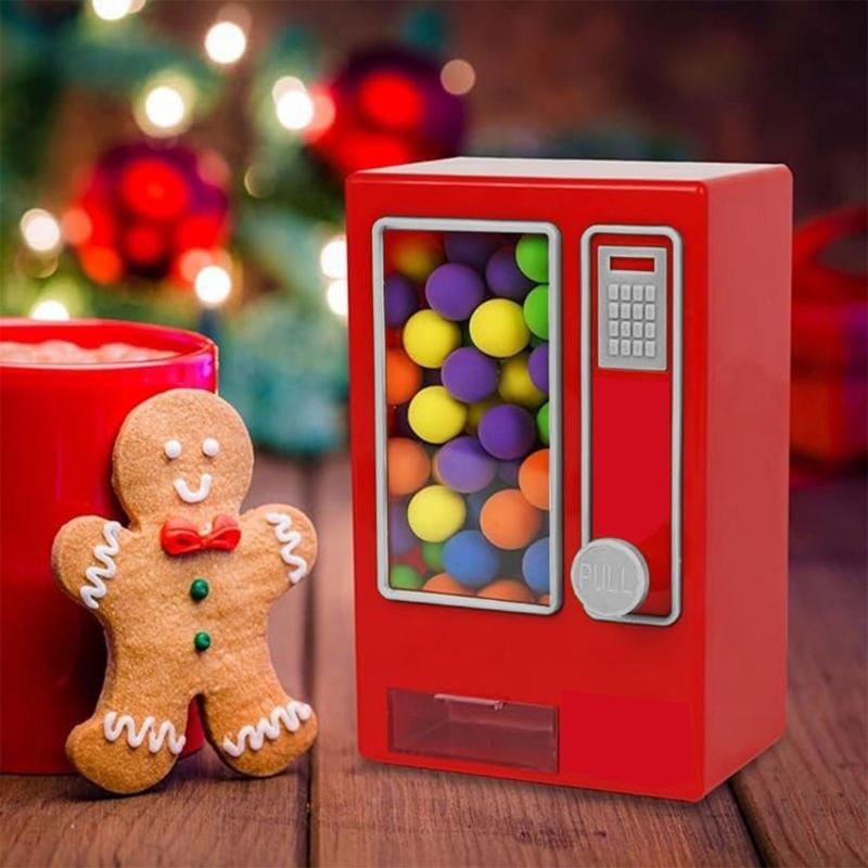 Plastic Candy Machine Toy Small Vending Machine For Children Treats Sweet Storage And Kids Room Decoration Shelf Display
