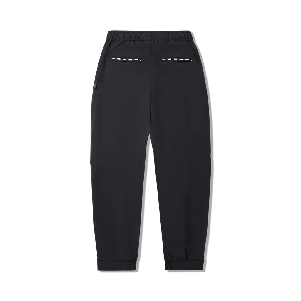 Li Ning Casual Pants Men's Black Moderate Cuffed Pants AKXV455-2