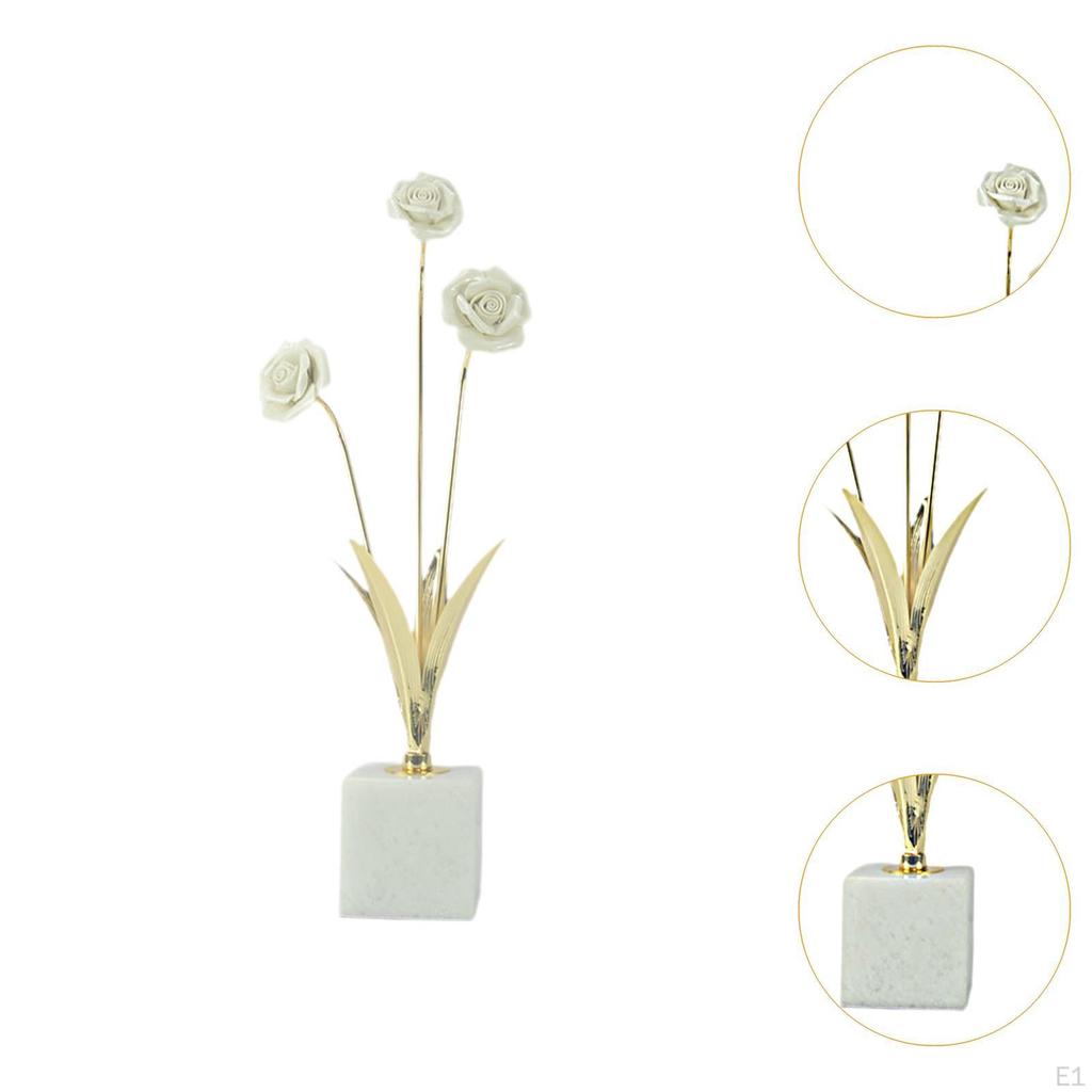 Flower Statue Sculpture Creative Gift Craft Ornament Art Figurine Modern Figurine, Tabletop Decor