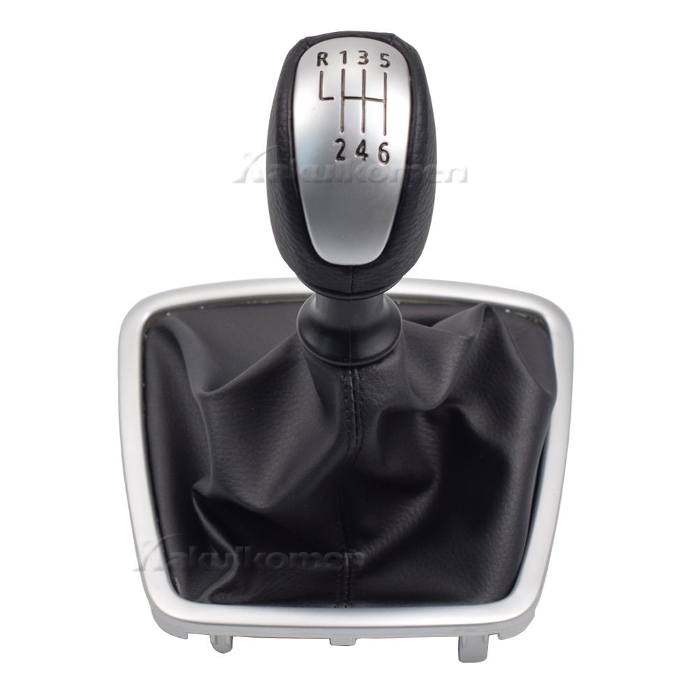 Gear Shift Knob Lever Switch Shifter Knob For Renault/Laguna Mk3 2007-2014 Manual Shift Lever Handle 6 Speed