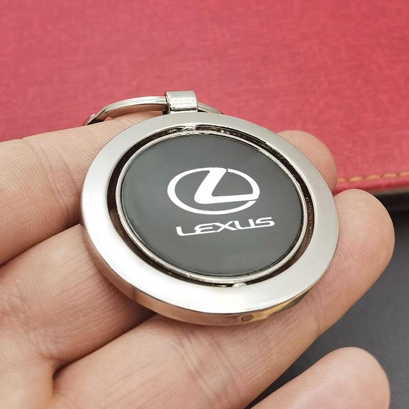 Interior Stickers Alloy Car Key Rings Keychain Pendent Keyrings For Lexus RX350 IS250 IS350 GX460 ES350 GS350 GX470 IS300 NX300 AY6