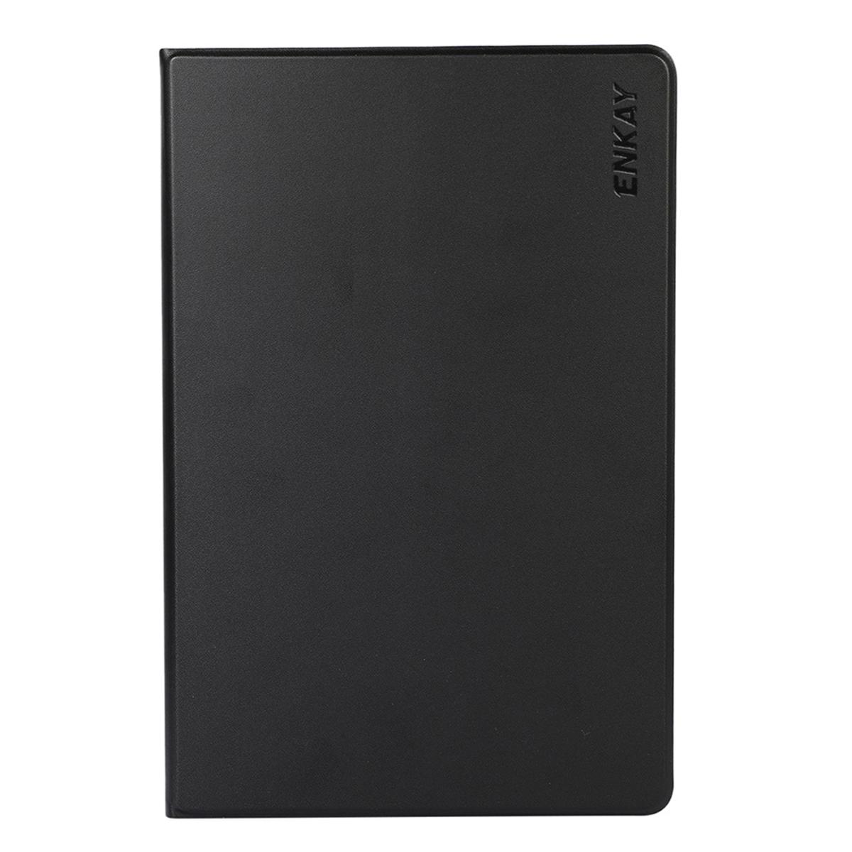 

ENKAY HAT PRINCE For Samsung Galaxy Tab A8 10.5 (2021)/(2022) X200/X205 Stand Design Auto Wake/Sleep Premium PU Leather+TPU Tablet Cover Case Black