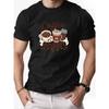 Europäische Größen Herren & Kurzarm-T-Shirt mit Kaffeebohnen-Print - Atmungsaktiv Sommerlich Lässig & Sportlich Geeignet für Training,, Strand